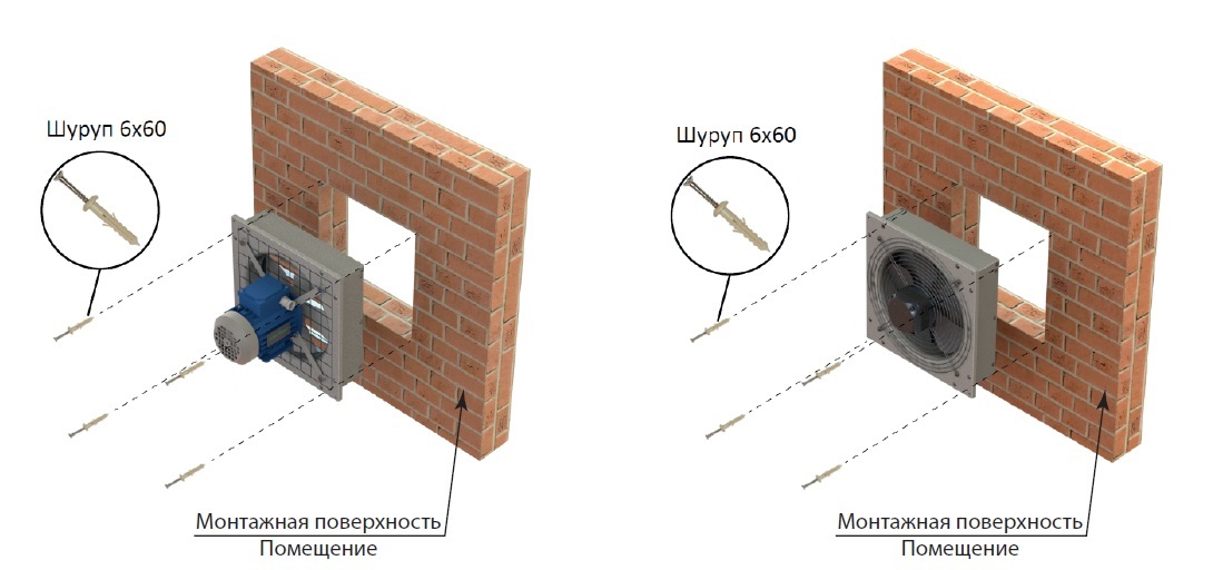 Вентилятор осевой ровен ВО-2.0 (1ф/220/10Вт/1500 об/мин)