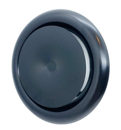 REGA black DVS-P 200 Черный диффузор металлический приточный