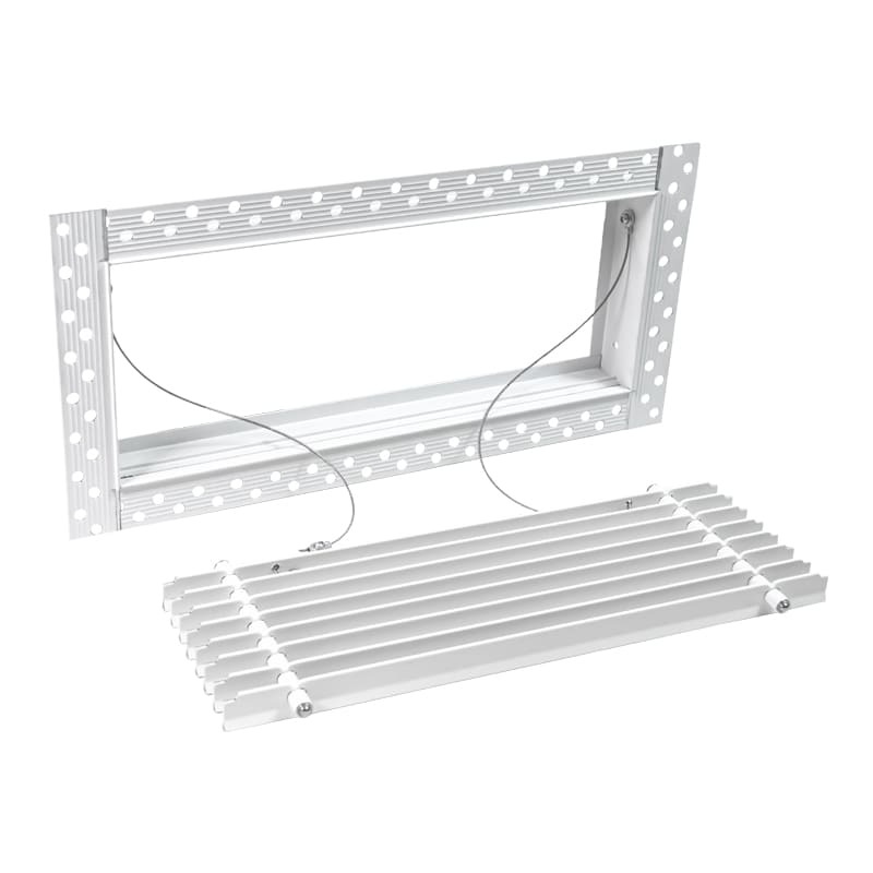 Дизайнерская съемная решетка для скрытого монтажа Brofer FUTURE-10 300x150 белая