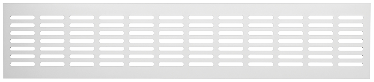 Решетка переточная алюминиевая с покрытием полимерной эмалью 480x100 4810DP Al Белая