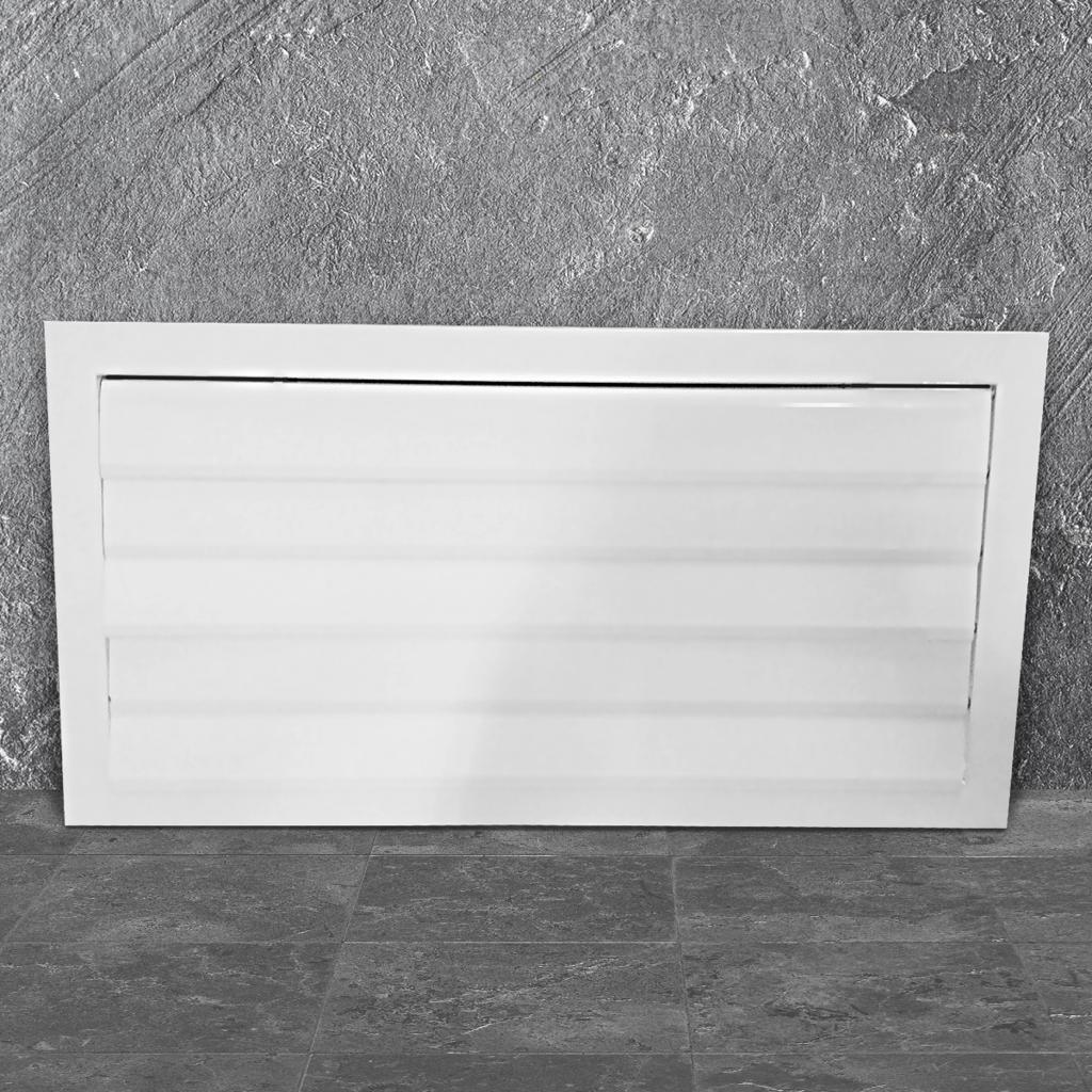 Решетка алюминиевая с гравитационными жалюзи 570х570мм