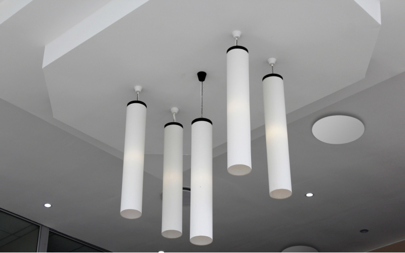 Анемостат со стеклянной внешней частью FOZA D 160 мм. Матовое стекло. Зеркальный